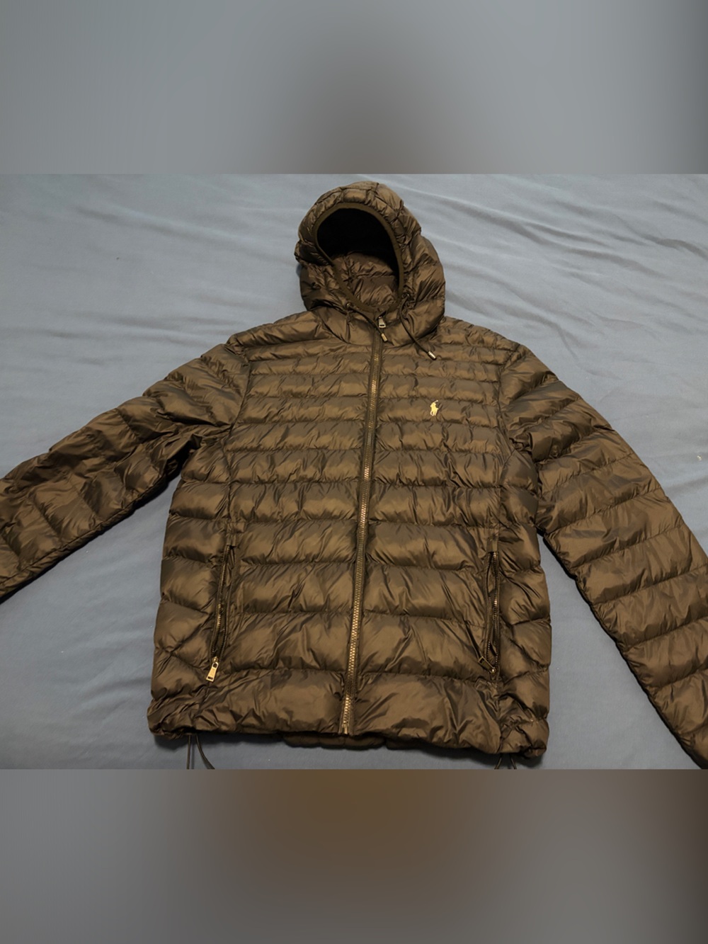 Men's Polo Ralph Lauren Puffer Jacket with Hood - Black